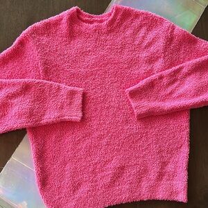 🩷 SKIMS Cozy Knit Pullover Pink Unisex Sweater 🩷